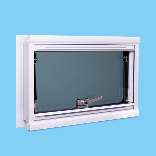Top hinged window with dark grey glass - Image 4